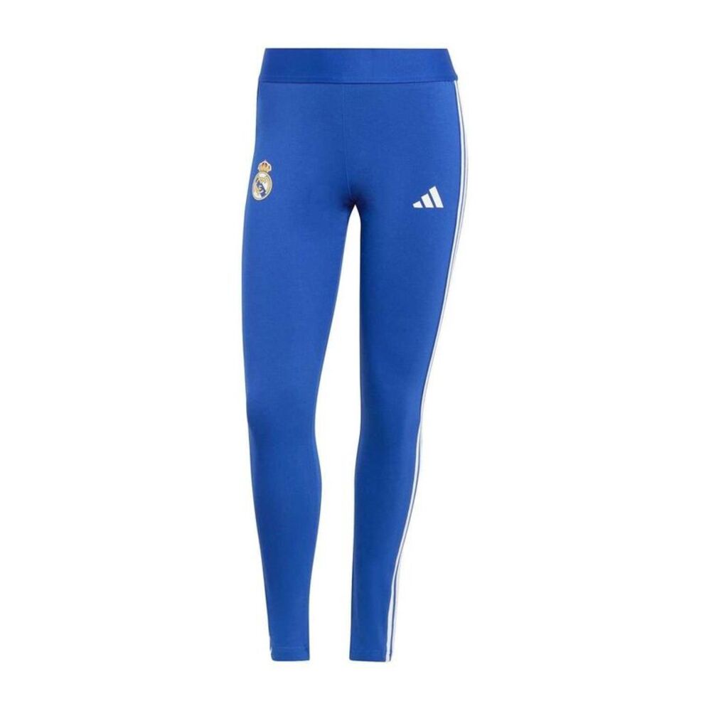 Adidas Womens/Ladies Real Side Stripe Fitted Leggings / Royal Blue